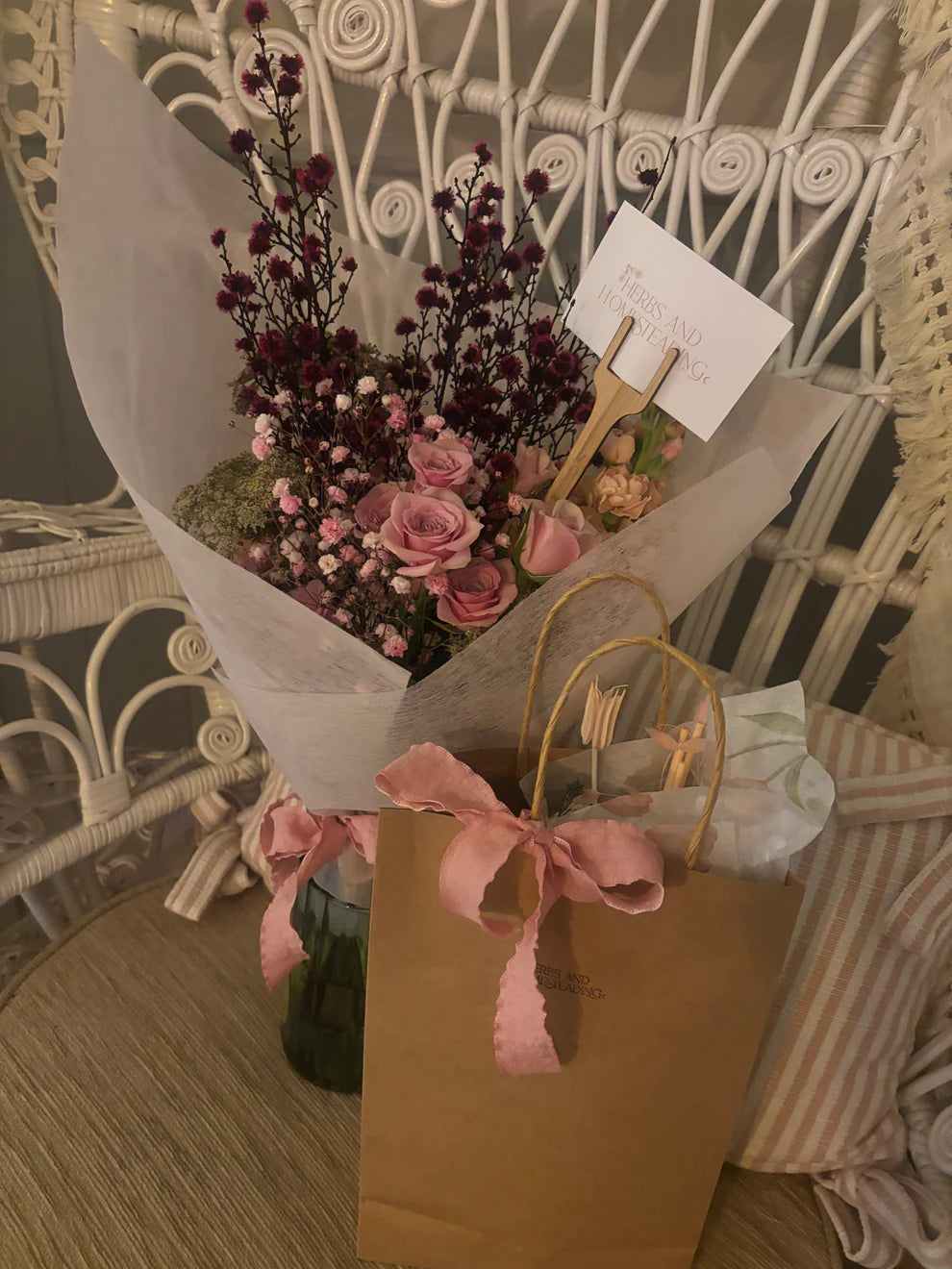 Flower & Candle Gift Set