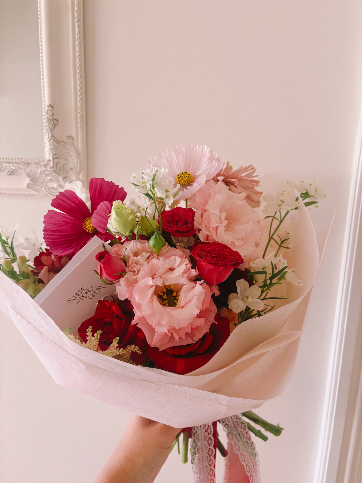 The Catherine - Blush & Burgundy