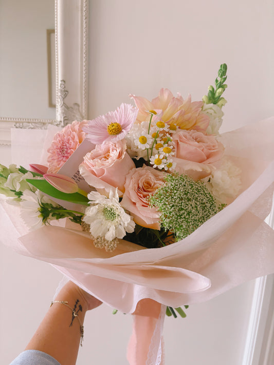 The Primrose - Blush, white and butter yellow