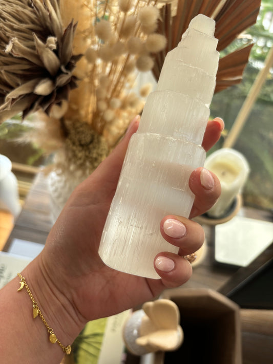 Selenite Tower 15cm