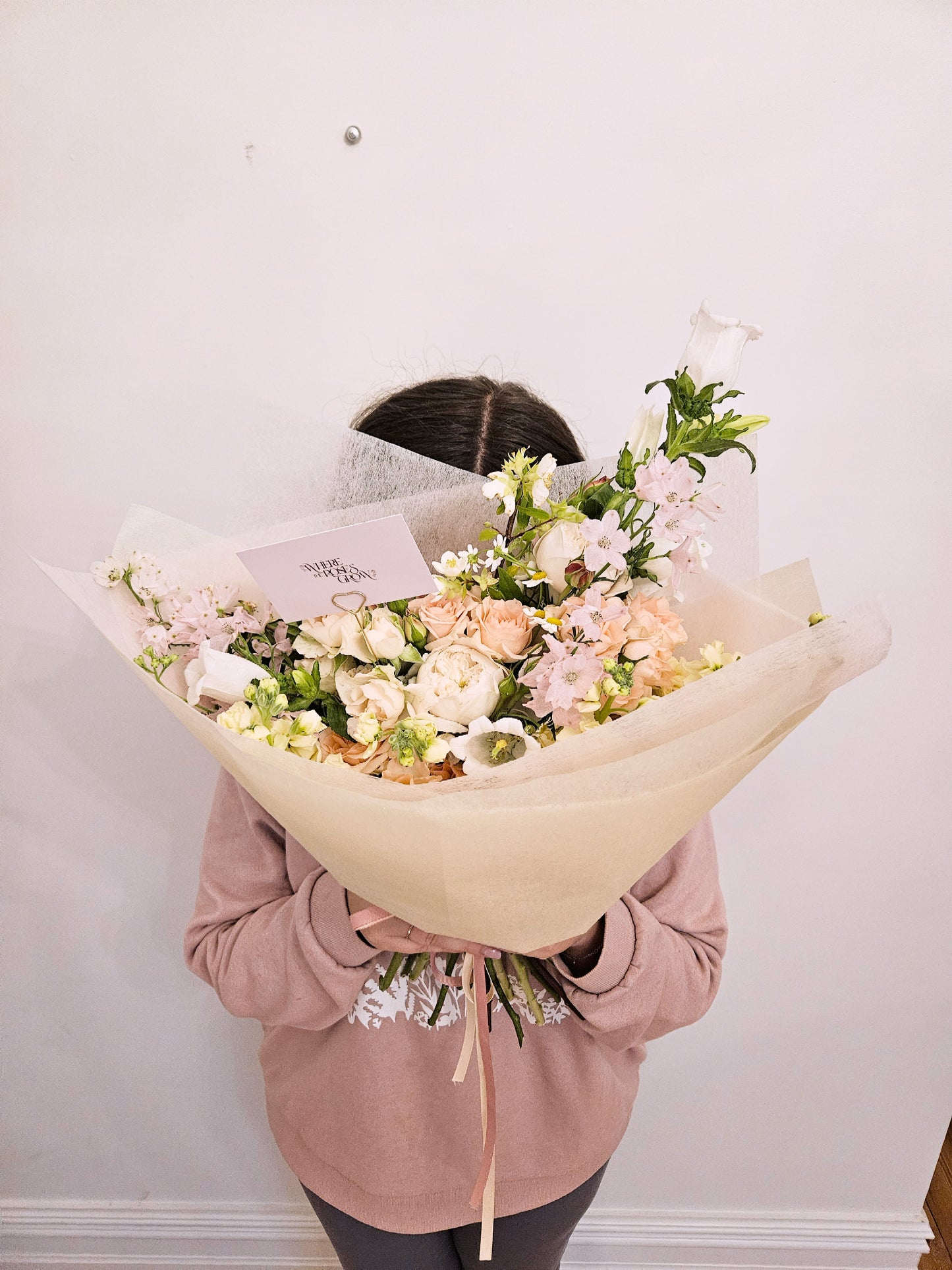 The Clementine - Fluttery peach and blush blooms