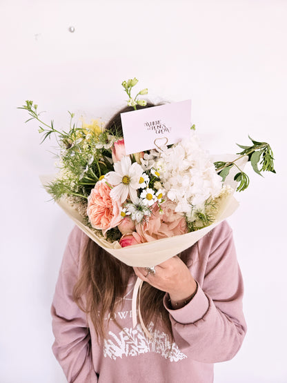 The Primrose - Blush, white and butter yellow